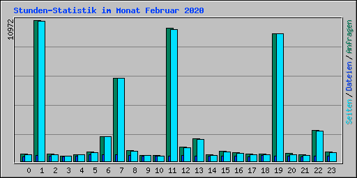 Stunden-Statistik im Monat Februar 2020