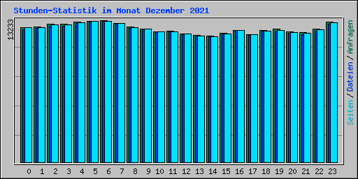 Stunden-Statistik im Monat Dezember 2021