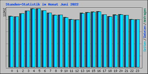 Stunden-Statistik im Monat Juni 2022