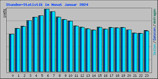 Stunden-Statistik im Monat Januar 2024