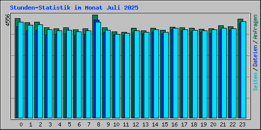 Stunden-Statistik im Monat Juli 2025
