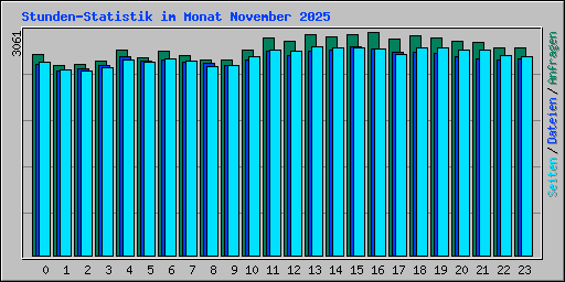 Stunden-Statistik im Monat November 2025